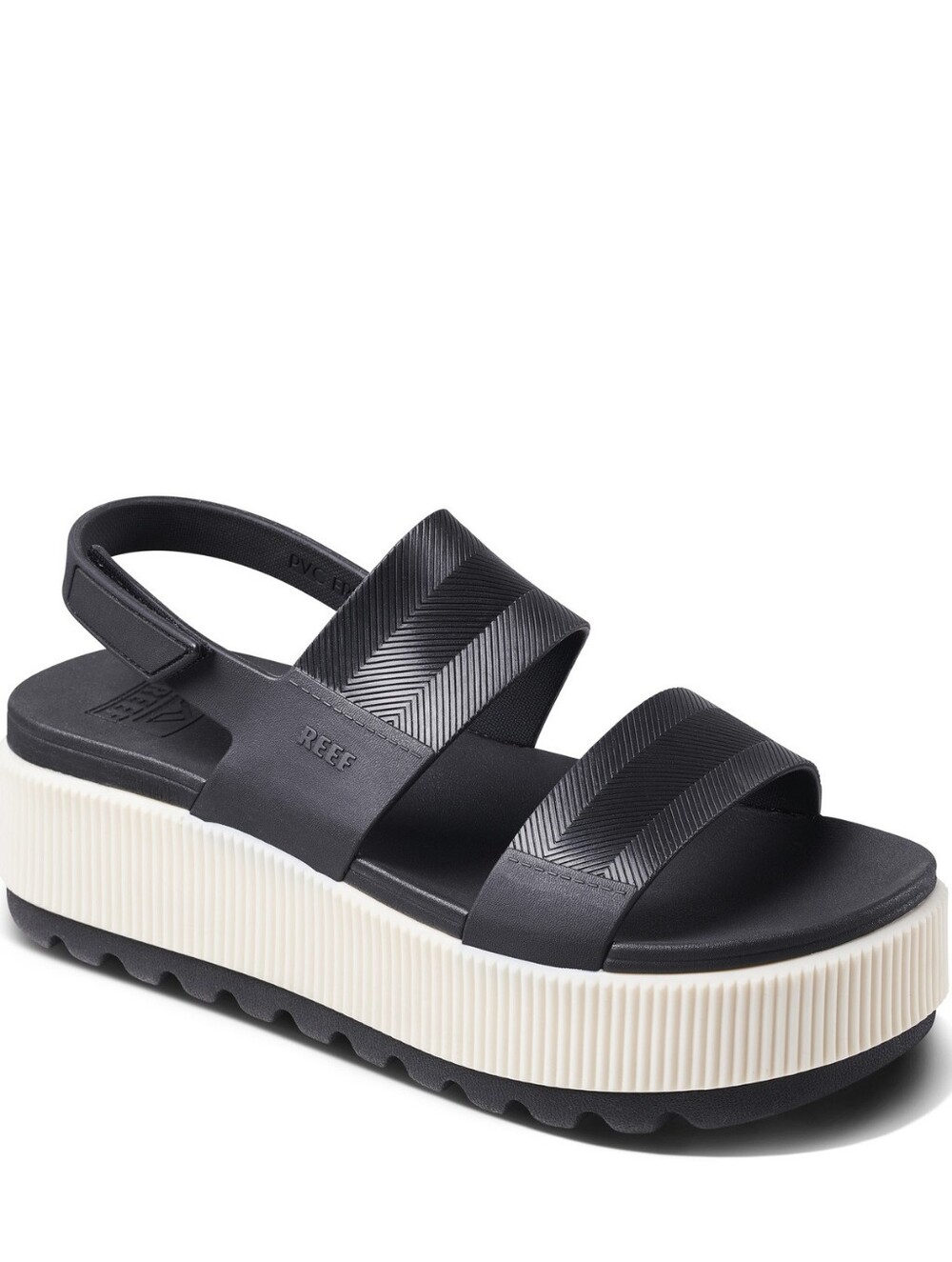 NEW Reef Women's Water Vista Higher Platform Sandals Black Size 10